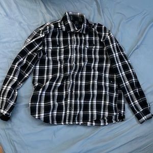 rainforest black and white flannel